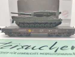 Märklin H0 48683 4MFOR Panzertransport "Leopard 2A1" Samm / NEM / ÖBB / OVP