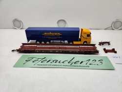 Märklin H0 AC 498 3 182-4 / rollende Landstraße / LKW SCHUON / NEM / DB