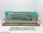 MÄRKLIN H0 AC 7163 1x Bogenbrücke Blech für M-Gleis / OVP hellblau