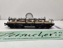 Märklin H0 AC 48675 / 965 323 / 6-Achser Schwerlastwagen / mit Ladegut Welle / NEM / DB