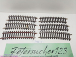 Märklin H0 AC 2233 6x gebogenes K-Gleis / R 424,6 / 15° = 1/2  / Kleber, Farbe, Rost