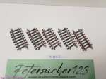Märklin H0 AC 2234 5x gebogenes K-Gleis / R 424,6 / 7° 30'= 1/4 / Kleber, Farbe, Rost
