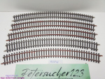 Märklin H0 AC 2241 5x gebogenes K-Gleis / R 553,9 / 30° = 1/1 / Kleber, Farbe