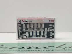 N-Train N 212.26 Metallfässer silbern 26 Stck / unbenutzt / 1:160 / OVP