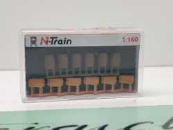 N-Train N 212.42 6 Holzkisten + 6 Holzfässer / unbenutzt / 1:160 / OVP