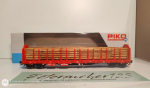 Piko H0 AC 72196 Langholzwagen mit Echtholzladung / Railion / K / DB / OVP