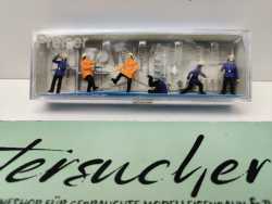 Preiser H0 14201 Figuren-Set "Feuerwehrmänner" / 6 Figurinen / OVP