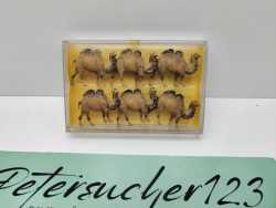 Preiser H0 626 Figuren-Set "Kamele/Trampeltiere" 6 Figuren / 1970-80 Jahre / OVP