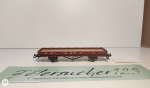 Roco H0 DC Niederbordwagen Rungenwagen / 22 384 / braun / K / DRG