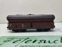 Roco H0 AC 614 558 / vierachsiger Großraum-Selbstentladewagen / NEM / DB / Ladegut Kohle