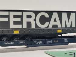ROCO H0 DC 67412 Doppeltaschen-Gelenkwagen "FERCAM" Sdggmrs / NEM / [P]