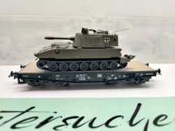 Roco H0 DC 67475 Schwerlastwagen Rlmmp Panzerhaubize M108 Antenne / NEM / DB / OVP
