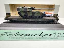Roco H0 DC 866 Schwerlastwagen Samms Panzerhaubitze PzH2000 / NEM / DB / OVP