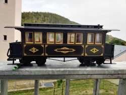 LGB Spur G 3061 / vierachsigen historischen Personenwagen (Gattung BCiP) / „Barmer Bergbahn“ / Ep. I bis II