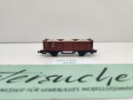 Minitrix N DC 13925 Hochbordwagen Ladung Grubenholz E035 / NEM / DB