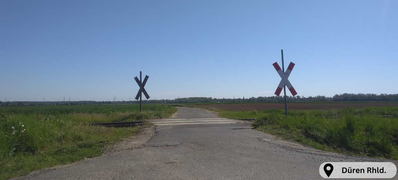 Bahnübergang bei Düren
